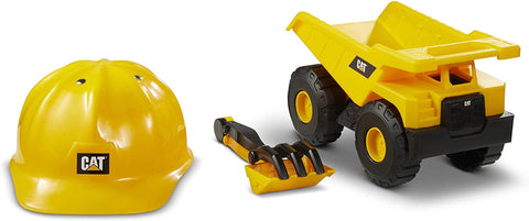 CAT Tough Construction Fleet With Helmet--أسطول بناء قوي مع خوذة من كات أصفر