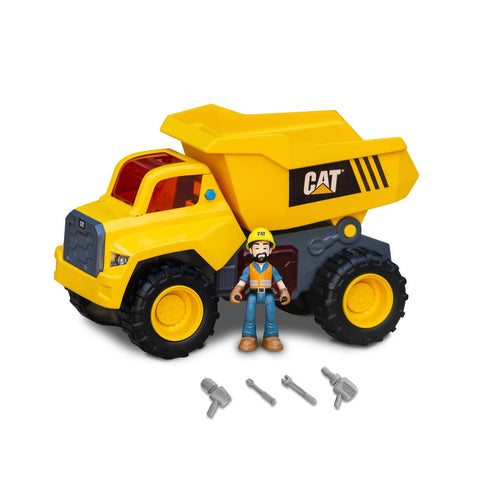 CAT Light&Sound Power Action Crew 2 Assortment, Battery Operated, Dump Truck--مجموعة 2، تعمل بالبطارية، شاحنة قلابة