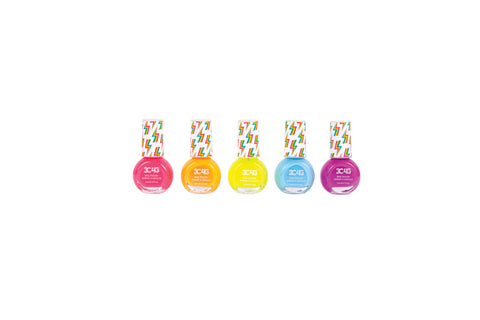 3C4G Neon Nail Polish 5pk--طلاء أظافر نيون 5 قطع