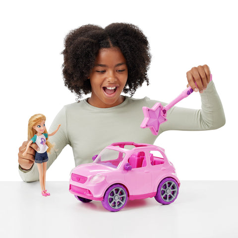 ZURU SPARKLE GIRLZ Remote controlled Car for Sparkle Dolls 10.5" --سيارة تعمل بالتحكم عن بعد للدمى المتلألئة مقاس 10.5 بوصة