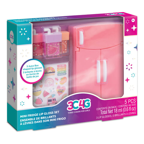 3C4G Mini Fridge Lip Gloss Set--مجموعة ملمع الشفاه ميني فريدج