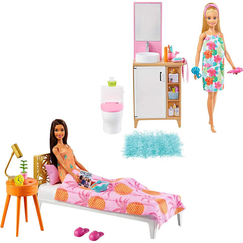 Barbie Room with Doll Asst (2)--غرفة باربي مع مساعد الدمية