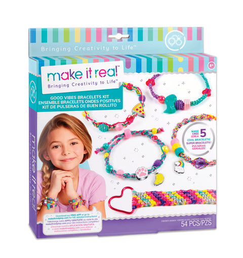 Make It Real Good Vibes Bracelets Kit--مجموعة صنع الاساور والمجوهرات