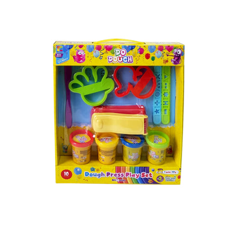 DOUGH GIFT SET 4CUP X 2OZ + 6 TOOLS--صلصال دو دو الهدية مع 6 أدوات - 4 في 2 أونز