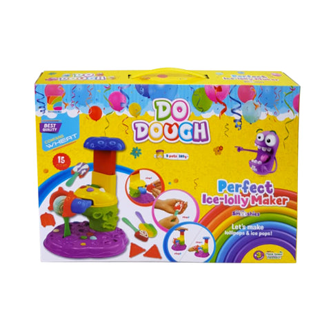 DO DOUGH PERFECT ICE-LOLLY MAKER 5CUPX2OZ+13 TOOL--صلصال دو دو صانعة الثلج مع 13 أدوات - 5 في 2 أونز