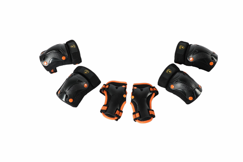 LAMBORGHINI SKATE PROTECTOR SET  XXS--لامبورجيني واقي الركب للتزلج اسود اكس اكس اس