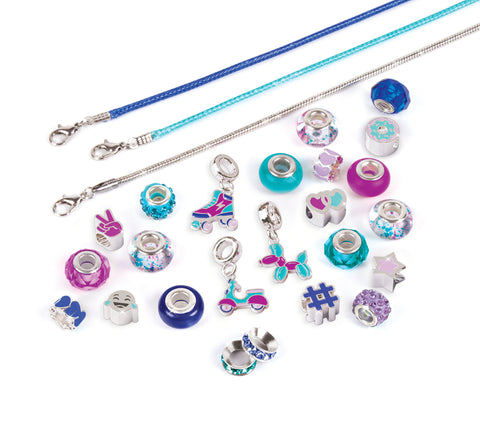 Make It Real Halo Charms Bracelets True Blue--مجموعة صنع الاساور والمجوهرات