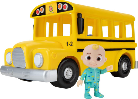 CoComelon - Feature Vehicle (School Bus) Yellow--سيارة مميزة (حافلة مدرسية) من كوكوميلون، اصفر