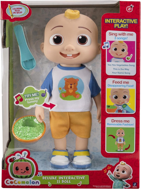 Cocomelon - Large Doll (Deluxe Interactive JJ Doll)--كوكوميلون - دمية جي جي التفاعلية )