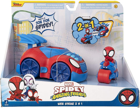 Spidey N Friends - Feature Vehicle (Web Strike 2 n 1 Vehicle)--مركبة مميزة(مركبة ويب ستريك 2 في 1)