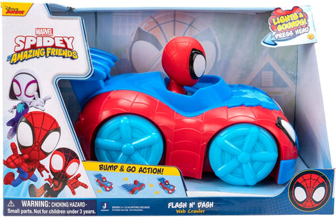 Spidey N Friends - Feature Vehicle (Flash N' Dash Web Crawler)--سبايدي مركبة مميزة مندفعة مع اضاءة