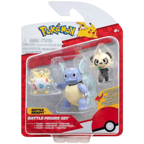 Pokemon Battle Figure Set 3Pack Asst--مجموعة شخصيات بوكيمون باتل متنوع