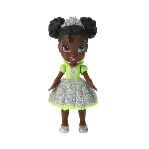 Disney Princess Tiana Sequin Dress Mini 3" Posable Doll--ديزني برينسيس ميني دميه صغيره 3 بوصة