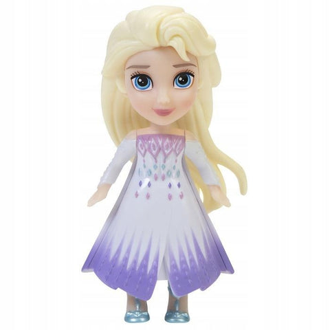 Disney Frozen QUEEN ELSA Mini 3" Posable Doll in White Dress--ديزني برينسيس اليسا ميني طفل صغير 3 بوصة