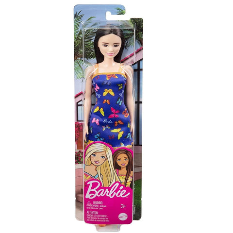 Barbie  Dolls Wearing Heart-Print Dresses & Platform Sneakers, for 3 to 7 Year Olds--باربي دمية عصرية للبنات