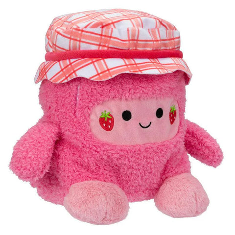 BumBumz 7.5-inch Plush - Jar of Strawberry Jam Jenny Collectible Stuffed Toy - Picnic Bumz Series--دمية بامبومز القطيفة مقاس 19.05 سم - وعاء من مربى الفراولة جيني، لعبة محشوة قابلة للتجميع - سلسلة بيكنيك بومز