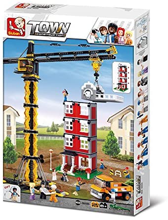 SLUBAN CONSTRUCTION-Crane truck(1461PCS)--سلوبان قطع تركيب رافعة بناء عملاقة 1461 قطعة