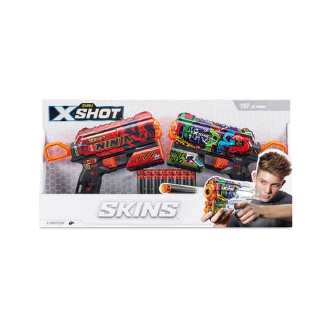 X-Shot -Excel Skin Flux 2pack--إكس شوت - إكسل سكين فلوكس 2 عبوة