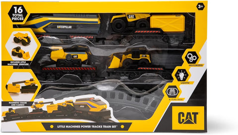 Catterpillar Funrise Cat Little Machine Power Truck Train Set--مجموعة قطار شاحنة كات ليتل ماشين باور من كاتربيلر فانرايز