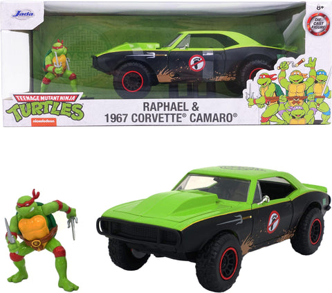 Jada Turtles Raphael Chevy Camaro 1:24--جادا ترتلز رافائيل تشيفي كامارو 1:24