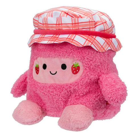 BumBumz 7.5-inch Plush - Jar of Strawberry Jam Jenny Collectible Stuffed Toy - Picnic Bumz Series--دمية بامبومز القطيفة مقاس 19.05 سم - وعاء من مربى الفراولة جيني، لعبة محشوة قابلة للتجميع - سلسلة بيكنيك بومز