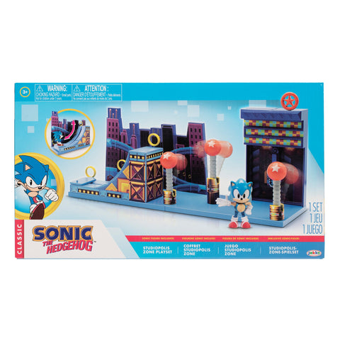 Sonic The Hedgehog Action Figures 2.5" Studiopolis Zone Playset --سونيك القنفذ مجموعة لعب مجسم شخصية ستوديوبوليس زون 2.5 انش