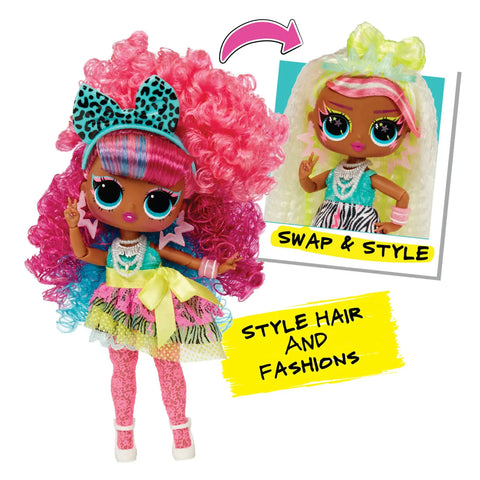 L.O.L. Surprise Tweens Surprise Swap Fashion Doll (Curls-2-Crimps Cora)--ال او ال سربرايز دمية توينز  بيلي برونز-2- بلوند، دمية عصرية مزودة بأكثر من 20 مفاجأة