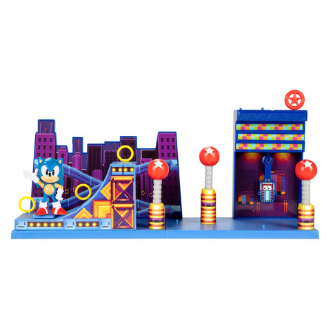 Sonic The Hedgehog Action Figures 2.5" Studiopolis Zone Playset --سونيك القنفذ مجموعة لعب مجسم شخصية ستوديوبوليس زون 2.5 انش