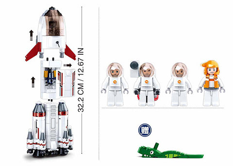 SLUBAN SPACE-SATURN EXPEDITION ROCKET 468PCS -- سلوبان صاروخ فضائي 468 قطعة