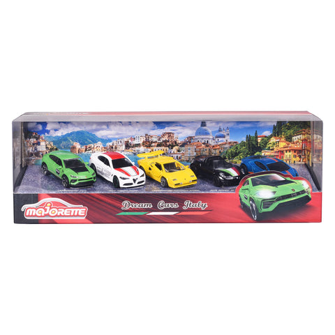 Majorette Dream Cars Italy, 5 Pieces Giftpack--داي كاست - مجموعة5سيارات الحلم الايطالية