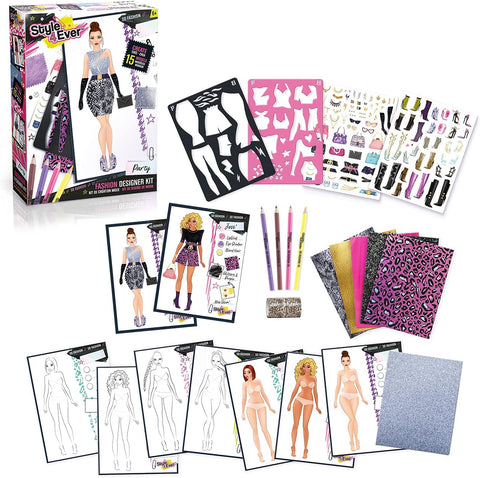 Style 4 Ever-fashion designer kit--كانال تويز - مجموعة ستايل 4 ايفر لتصميم الأزياء