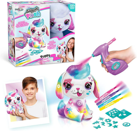 Canal Toys Airbrush Plush - Puppy--لعبة دمية محشوة وادوات تلوين الدمية من كانال تويز