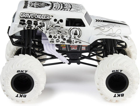 Monster Jam, Official Grave Digger Monster Truck, Collector Die-Cast Vehicle, 1:24 Scale--شاحنة جريف ديغر مونستر الرسمية بمقياس 1:24