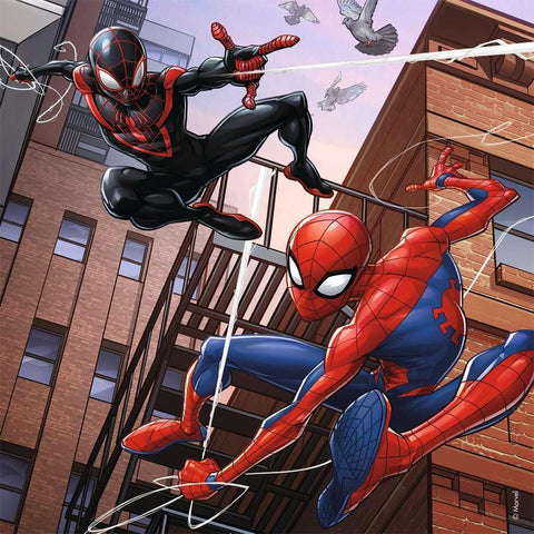 Ravensburger Marvel Spider-Man, 3x 49 piece Jigsaw Puzzles--لعبة ألغاز رافينسبرجر مارفل سبايدر مان، 3 في 49 قطعة