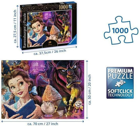 Ravensburger Disney Princess Heroines No.2 - Beauty & The Beast--ريفينز بيرغر بيل - مجموعة اي اس - احجية 1000 قطعة