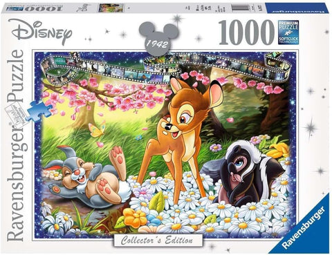 Ravensburger Disney Bambi Collector's Edition 1000 Piece Puzzle  Every Piece is Unique, Soft click Technology Means Pieces Fit Together --ريفينز بيرغر بازل ديزني بامبي 1000 قطعة ، كل قطعة فريدة من نوعها، تقنية سوفت كليك تعني قطع تناسب بعضها