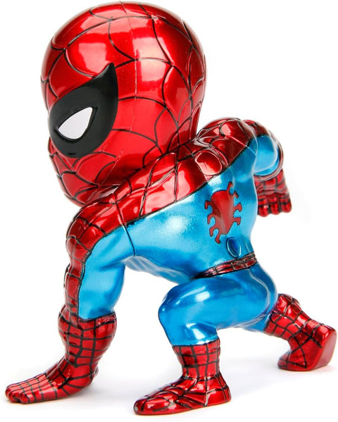 Jada Marvel Metalfigs Classic Spiderman Figure, 4 Inch Height, Blue/Red--مجسم شخصية سبايدرمان كلاسيك من جادا