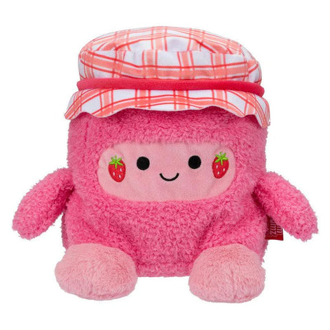 BumBumz 7.5-inch Plush - Jar of Strawberry Jam Jenny Collectible Stuffed Toy - Picnic Bumz Series--دمية بامبومز القطيفة مقاس 19.05 سم - وعاء من مربى الفراولة جيني، لعبة محشوة قابلة للتجميع - سلسلة بيكنيك بومز