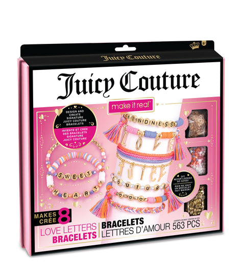 Make It Real Juicy Couture Love Letters Bracelets--مجموعة صنع اساور بحروف الحب من ميك ات ريل