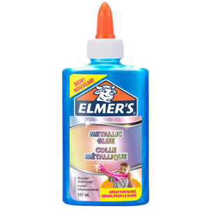 ELMERS Metallic Glue Blue 147ml--ايلميرز سائل غراء ازرق ميتالك 147مل