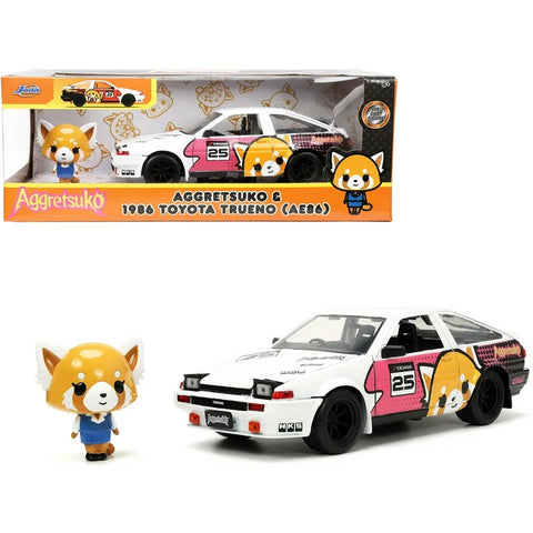 Jada Aggretsuko 1986 Toyota Trueno AE86 1:24--جادا أجريتسوكو 1986 تويوتا تروينو 1:24