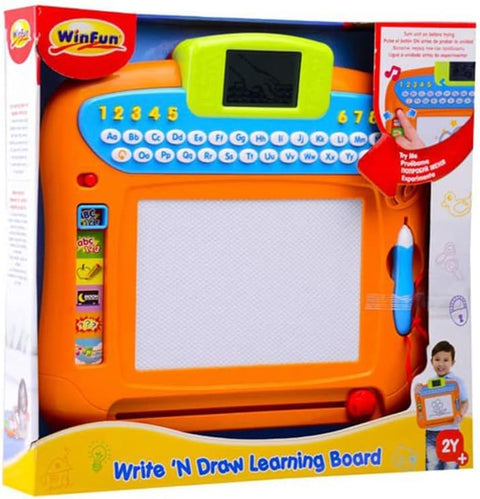 Winfun Write ’N Draw Learning Board--لوح التعلم تعليم الكتابة والرسم للاطفال من وين فن