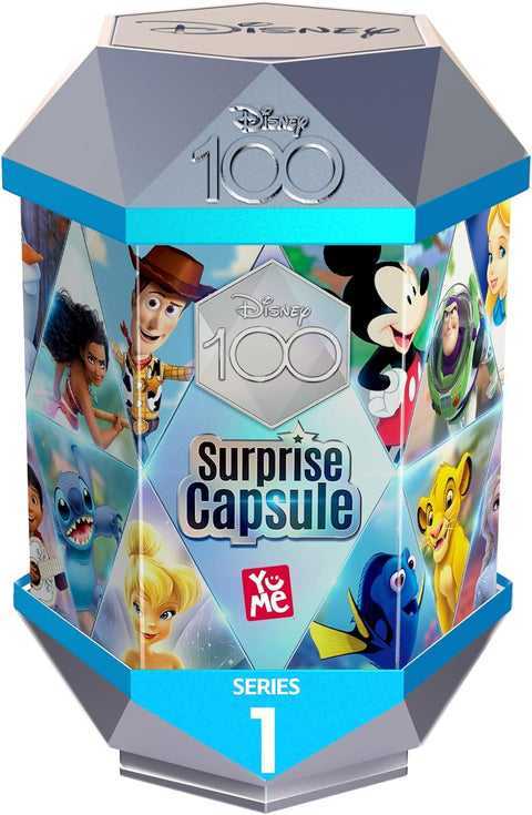 Disney Surprises 100 Capsule - RANDOM ASSORTMENT - Contains 1 Figure, Accessories, 1 Decorative Scene, 12 Classic Collectable Figures--100 كبسولة من مفاجآت ديزني - تشكيلة عشوائية - تحتوي على مجسم واحد وملحقات ومشهد زخرفي و12 شخصية كلاسيكية قابلة للتجميع