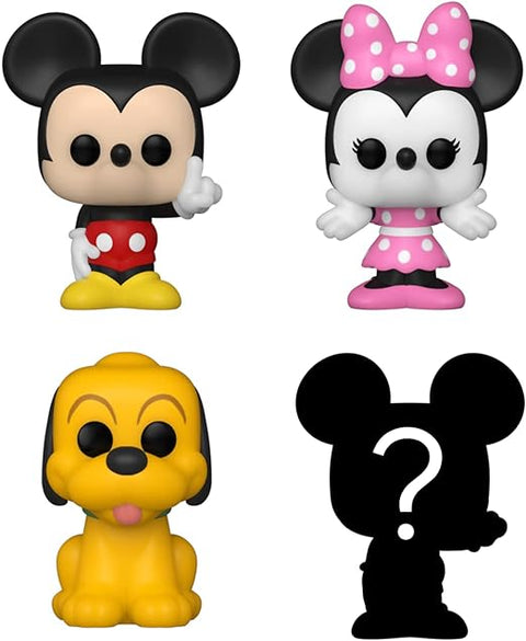 Bitty Pop! Disney: Disney Classic - Mickey 4pk-- مجسم شخصية بيتي بوب من فانكو بتصميم ديزني