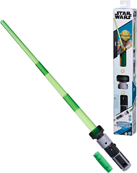 Star Wars Lightsaber Forge Yoda Electronic Green Lightsaber--مشغل السيف الضوئي - يودا