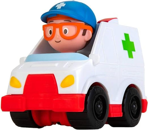 Blippi - Mini Vehicle Toy Ambulance--سيارة اسعاف صغيرة - الاصدار الرابع من بليبي