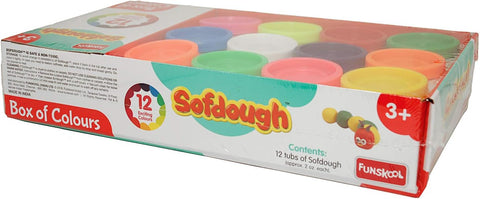 Funskool Box of Colors Set 12 Tubs --صندوق الوان وتشكيل ونحت من فنسكول