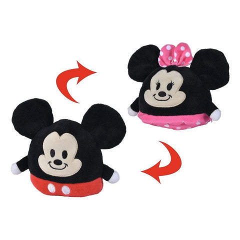 DISNEY PLUSH MICKEY&MINNIE REVERS S 4.5--ديزني أفخم ميكي ميني عكس