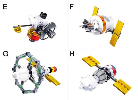 Sluban Space Series International Space Station Building Blocks 8 in 1 511 PCS -- مكعبات بناء محطة الفضاء الدولية من سلسلة سلوبان الفضائية 8 في 1، 511 قطعة