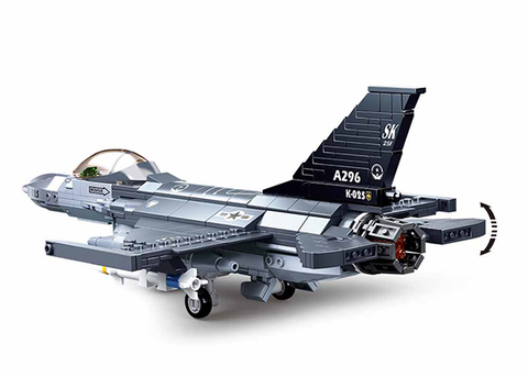 SLUBAN MODELBRICKS-F-16C FALCON FIGHTER 521PCS -- سلوبان طائرة حربية 521 قطعة